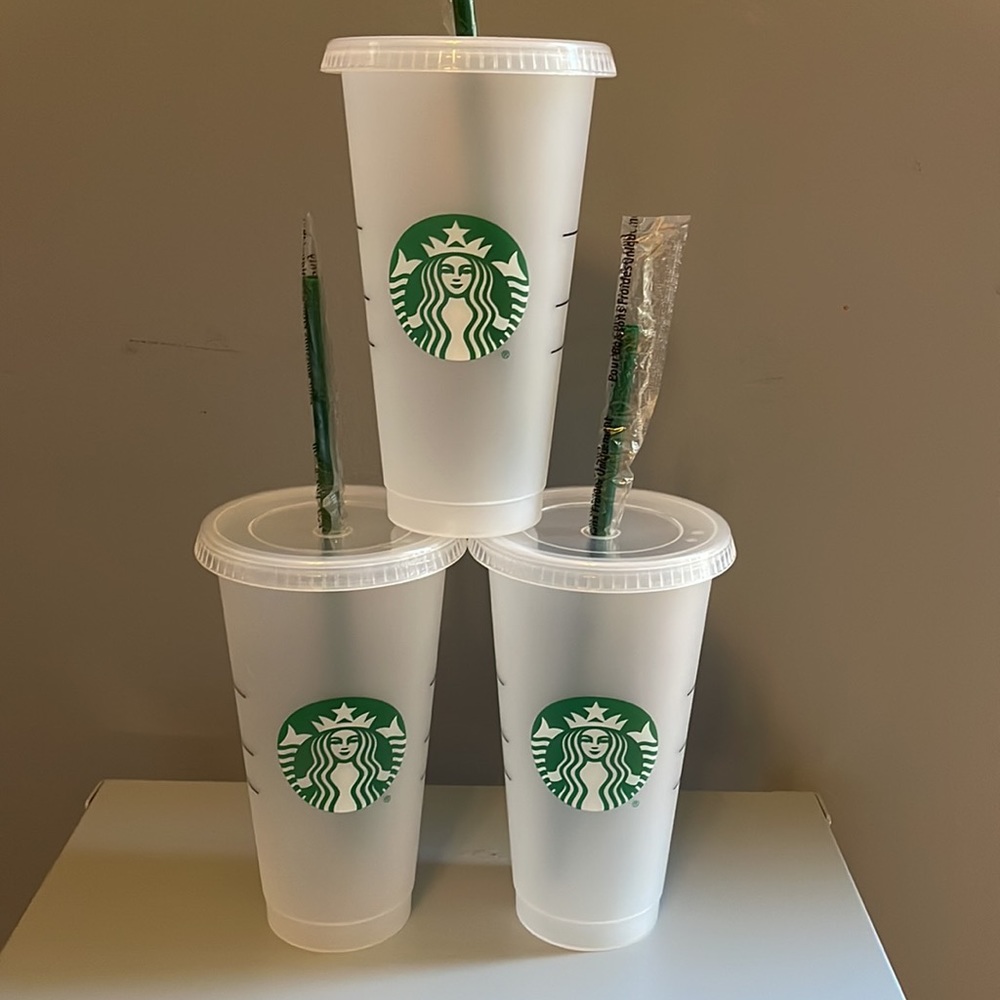 Set of 3 Starbucks Venti Cold Cup Blanks